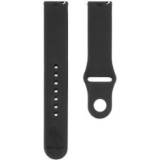 Connect Siksniņa Connect  20mm Silicone Loop Watch Strap (S/M 110mm) Black