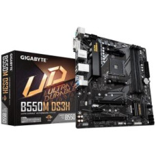 Gigabyte Pamatplate AMD procesorsiem Gigabyte  Mainboard||AMD B550|SAM4|Micro-ATX|Memory DDR4|Memory slots 4|1xPCI-Express 3.0 1x|1xPCI-Express 3.0 4x|1xPCI-Express 4.0 16x|2xM.2|1xDVI-D|1xHDMI|2xAudio-In|1xAudio-Out|4xUSB 2.0|4xUSB 3.2|1xPS/2|1xRJ45|B550