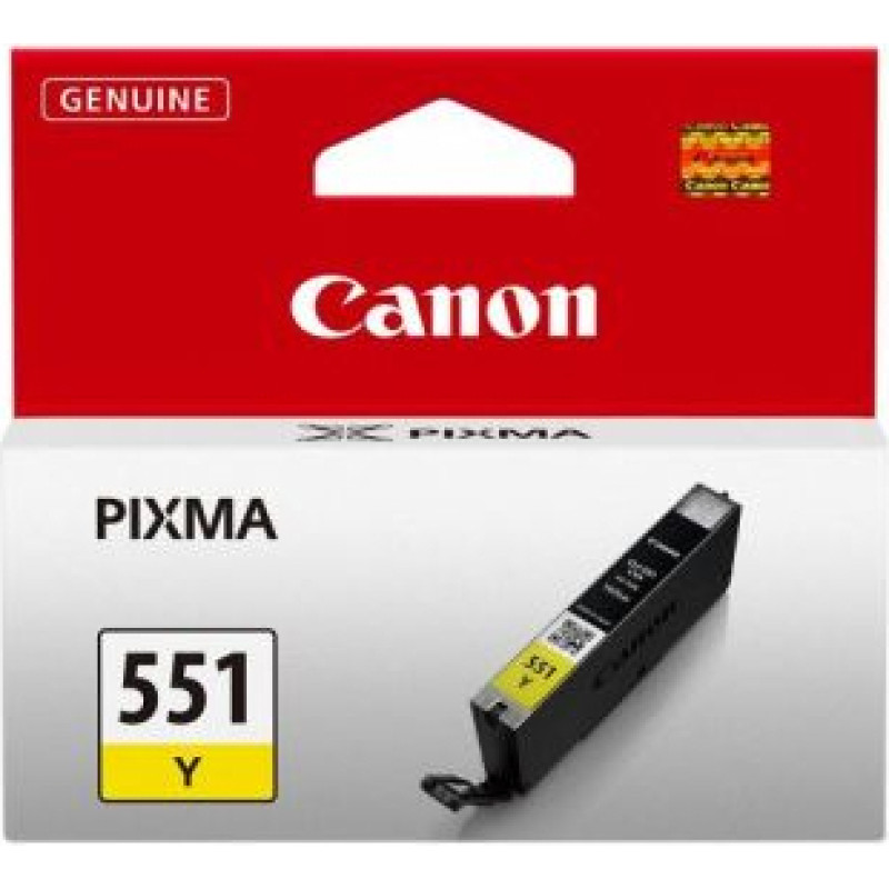 Canon Aksesuāri un izejmateriāli Canon  CLI-551 Y Ink Cartridge, Yellow