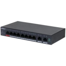 Dahua Nevadāms centrmezgls DAHUA  Switch||CS4010-8GT-110|Type L2|Desktop/pedestal|8x10Base-T / 100Base-TX / 1000Base-T|PoE ports 8|DH-CS4010-8GT-110