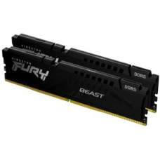 Kingston Operatīv atmiņa DDR4 Kingston  Fury Beast 16GB DDR5, 6000 MHz, CL36, 288-Pin, DIMM Kit (8GB x 2)