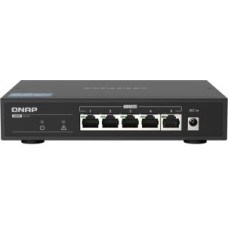 Qnap Serveru  - Citi piederumi QNAP  | 5 port 2.5Gbps Auto Negotiation (2.5G/1G/100M) | QSW-1105-5T | Unmanaged | Desktop | 1 Gbps (RJ-45) ports quantity 5 | SFP ports quantity | PoE ports quantity | PoE+ ports quantity | Power supply type | month(s)