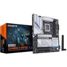 Gigabyte Pamatplate Intel procesorsiem Gigabyte  Mainboard||Intel B860 Express|LGA1851|ATX|Memory DDR5|Memory slots 4|1xPCI-Express 16x|2xM.2|1xHDMI|1xDisplayPort|1xAudio-In|1xAudio-Out|1xMicrophone|5xUSB 2.0|3xUSB 3.2|1xUSB-C|1xRJ45|B860GAMINGXWIFI6E1.0