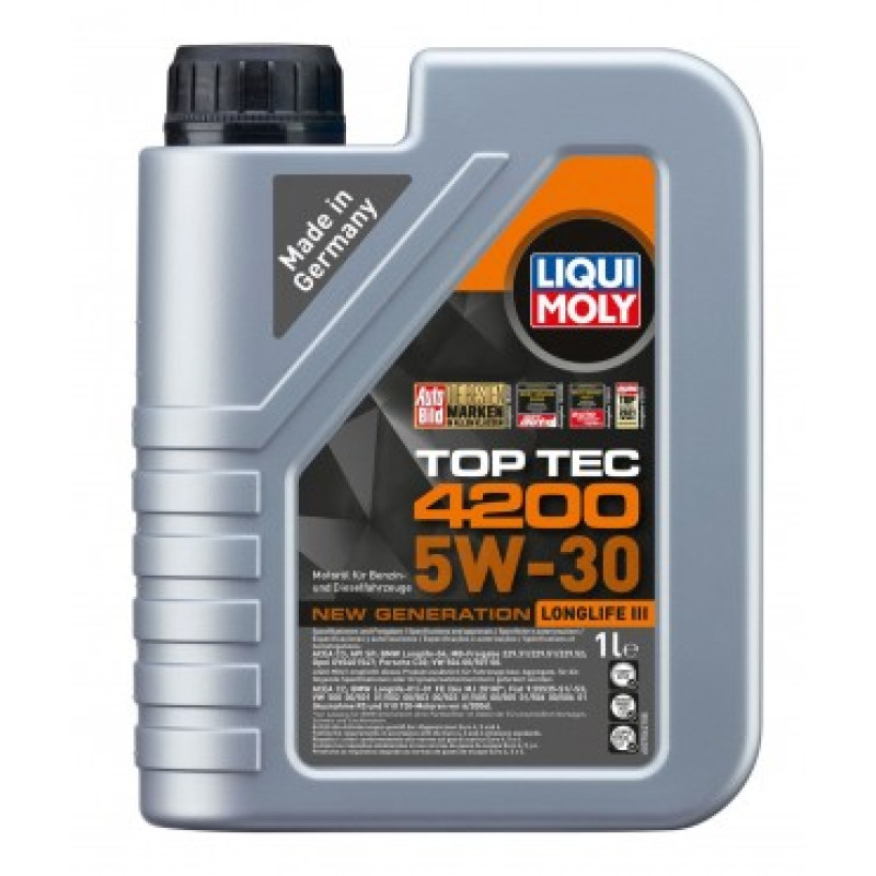 Liqui Moly Motoreļļa TOP TEC 4200 5W-30 NEW GENERATION 20L