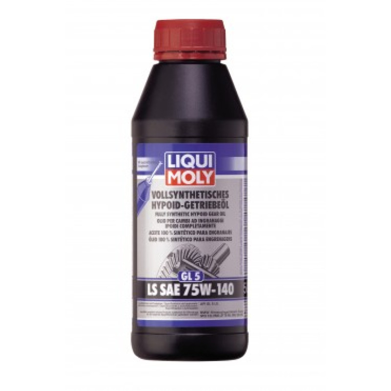 Liqui Moly Transmisijas eļļas Vollsynthetisches Hypoid-Getriebeöl (GL5) LS SAE 75W-140 500 ml