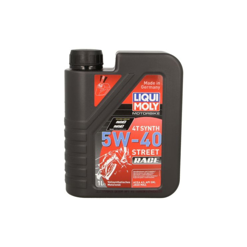 Liqui Moly Motociklu eļļa Motorbike 4T Synth 5W40 Street Race 1 L