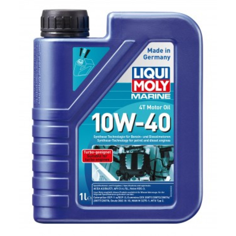 Liqui Moly Ūdens transportlīdzekļu eļļa Marine 4T Motor Oil 10W-40 1L