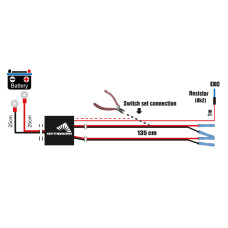 Optibeam PAPILDGAISMU SAVIENOJUMA KOMPLEKTS 12V 2 x 100W/24V 2 x 200W