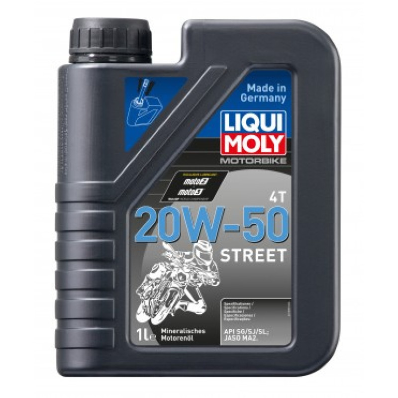 Liqui Moly Motociklu eļļa Motorbike 4T 20W-50 Street 1 L