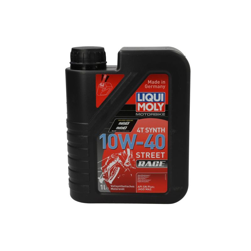 Liqui Moly Motociklu eļļa MOTORBIKE 4T SYNTH 10W-40 STREET RACE 1 L