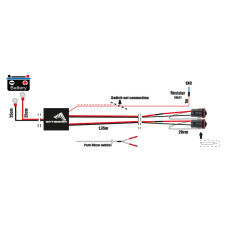 Optibeam PAPILDGAISMU SAVIENOJUMA KOMPLEKTS 12V 2 x 150W/24V 2 x 300W