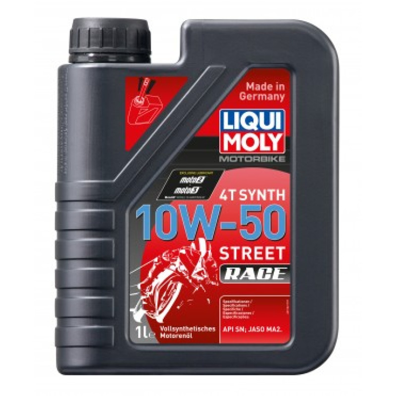 Liqui Moly Motociklu eļļa Motorbike 4T Synth 10W-50 Street Race 4 L