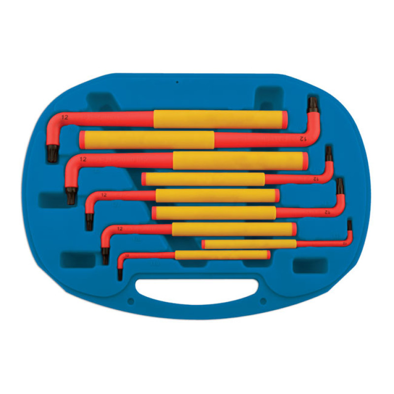 Laser Tools Īpaši garš izolēts zvaigžņu atslēgu komplekts 9gab