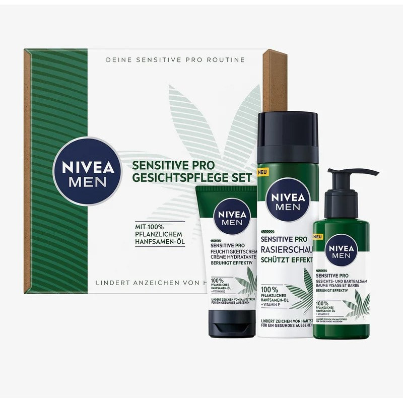 NIVEA Men Sensitive Pro dāvanu komplekts vīriešiem 3gab