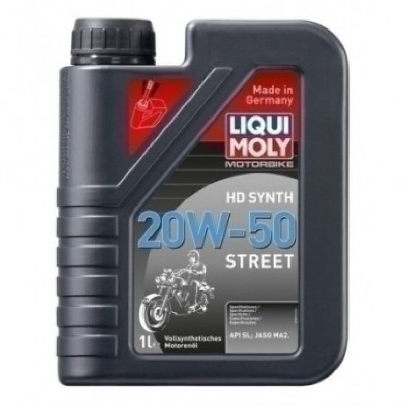 Liqui Moly Motociklu eļļa MOTORBIKE HD SYNTH 20W-50 STREET 4 L