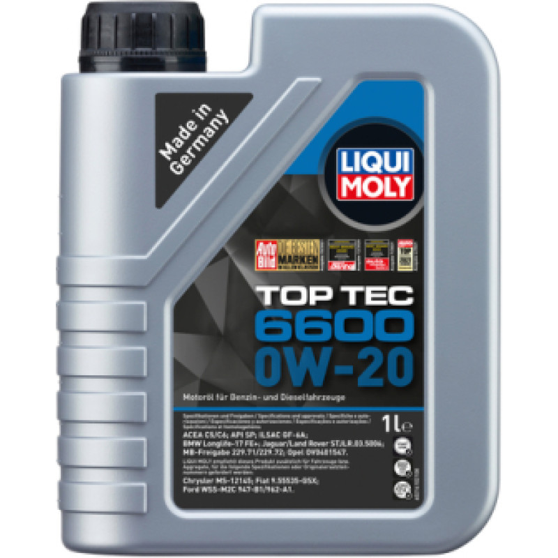 Liqui Moly Motoreļļa TOP TEC 6600 0W-20
  1L