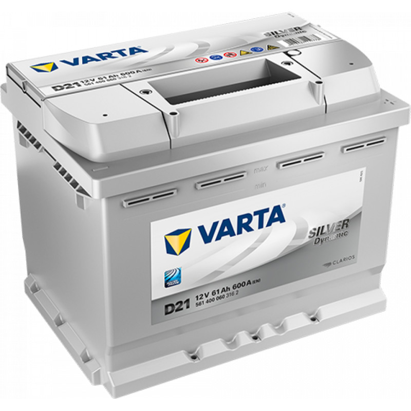 Varta Akumulators VARTA Silver Dynamic D21 61AH 600A