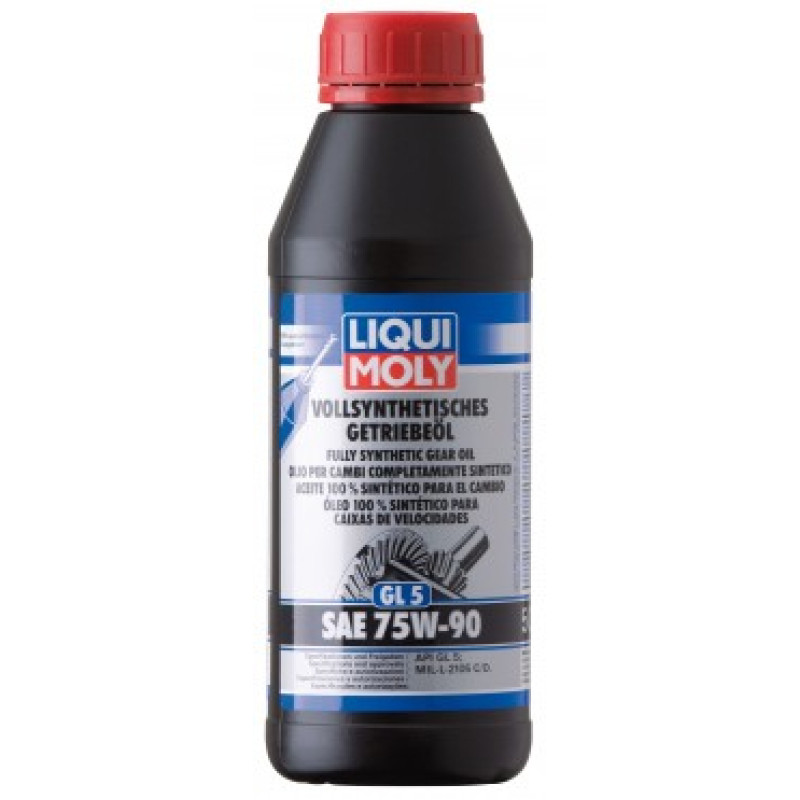 Liqui Moly Transmisijas eļļas Vollsynthetisches Getriebeöl (GL5) SAE 75W-90 500 ml