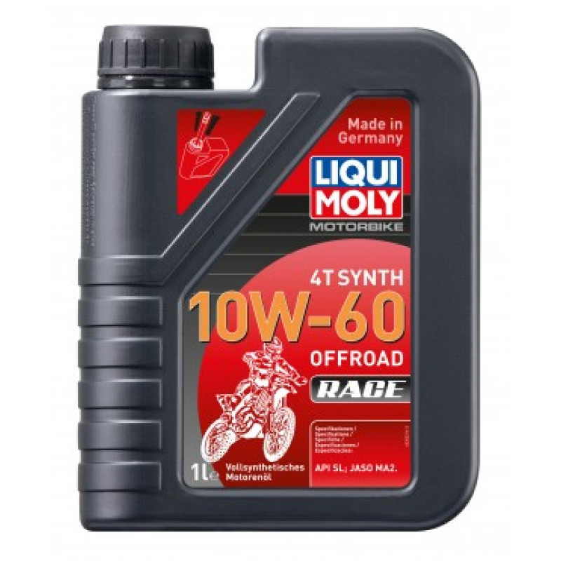 Liqui Moly Motociklu eļļa Motorbike 4T Synth 10W-60 Offroad Race 1 L