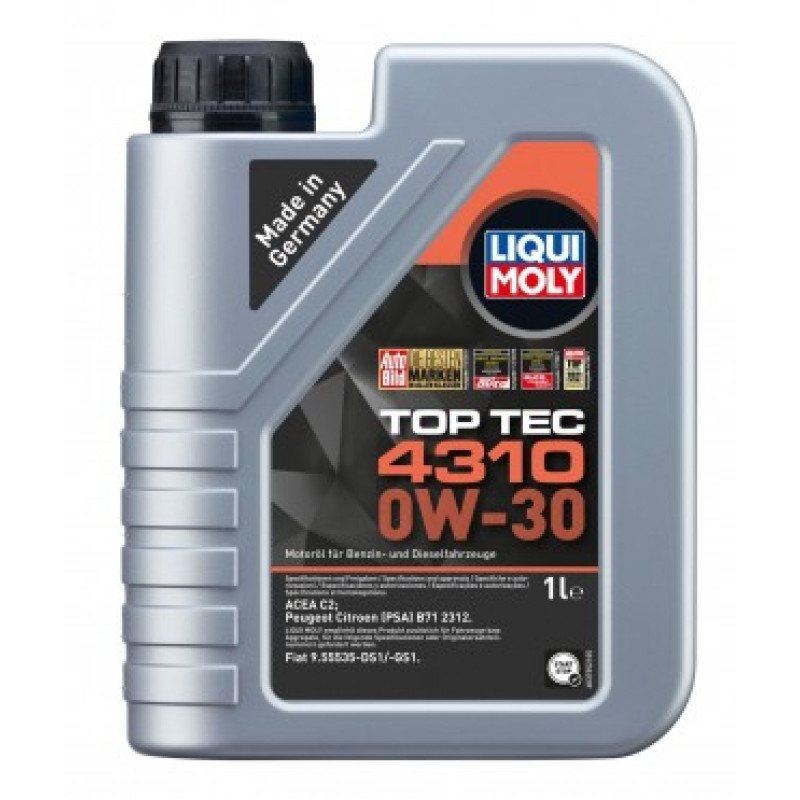 Liqui Moly Motoreļļa TOP TEC 4310 0W-30 1L