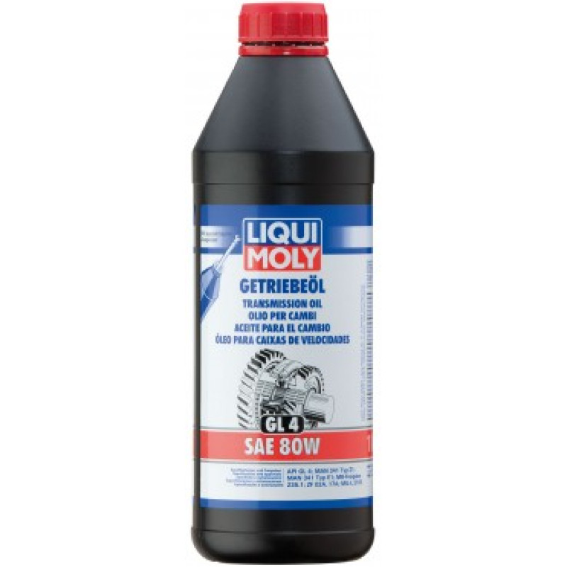 Liqui Moly Transmisijas eļļas Getriebeöl (GL4) SAE 80W 1L