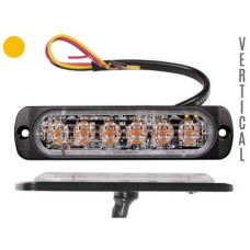 Axixtech LED vertical signal lighthead, yellow 112.00 x 28.00 x 9.00mm