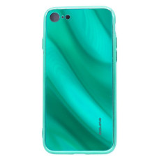 Evelatus Aizmugurējais vāciņš Evelatus Apple iPhone 7/8 Water Ripple Full Color Electroplating Tempered Glass Green