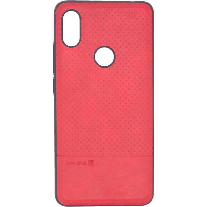 Evelatus Aizmugurējais vāciņš Evelatus Xiaomi Redmi S2 TPU case 1 with metal plate (possible to use with magnet car holder) Red