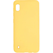 Evelatus Aizmugurējais vāciņš Evelatus Samsung Galaxy A10 Soft Touch Silicone Case with Strap Yellow