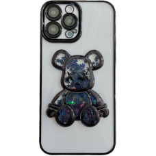 Ilike Aizmugurējais vāciņš iLike Apple iPhone 15 Pro Max Silicone Case Print Desire Bear Black