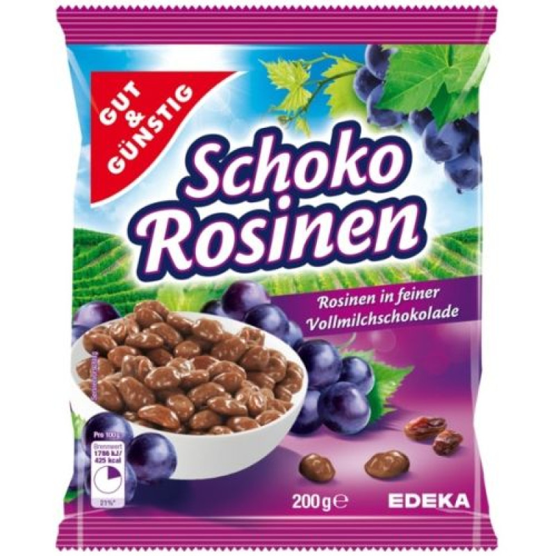 G&G rozīnes šokolādē 200g