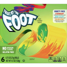 FRUIT BY THE FOOT Variety pack želejas konfektes 128g