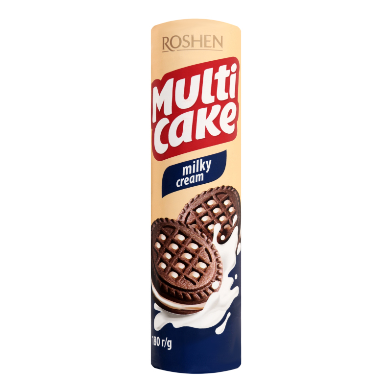 ROSHEN Multicake cepumi ar piena krēma pildījumu 180g