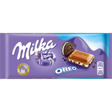 Milka Oreo piena šokolāde ar oreo cepumu gabaliņiem 100g