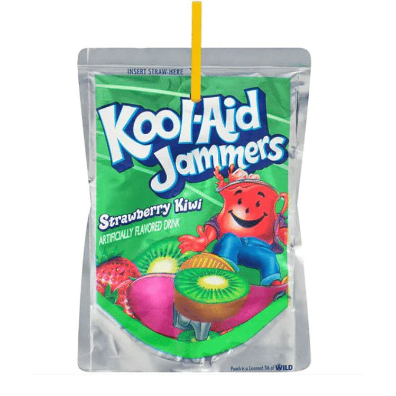 Kool Aid Jammers sulas dzēriens ar zemeņu, kivi garšu 180ml