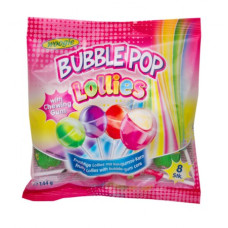 Woogie Bubblepop Lollies konfektes uz kociņa  x8 144g