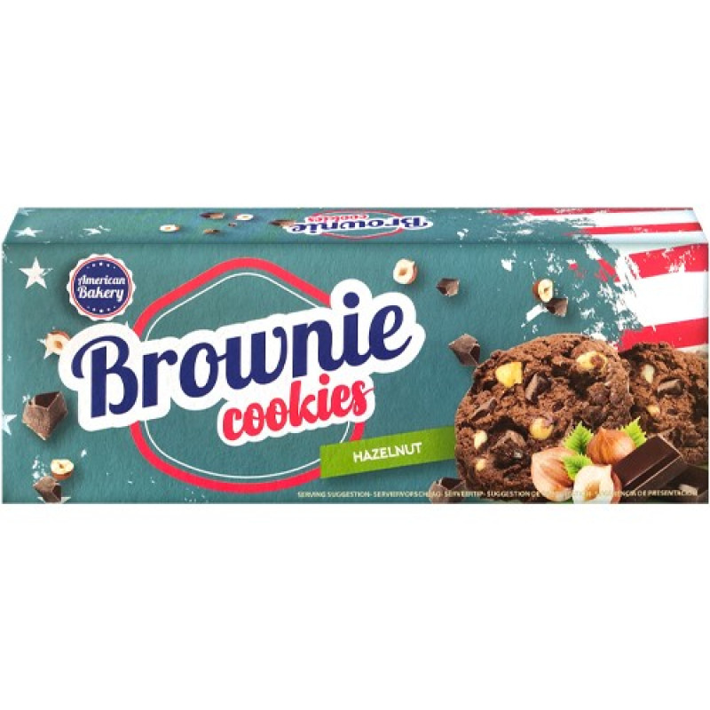 American Bakery Brownie cookies with hazelnuts 106g