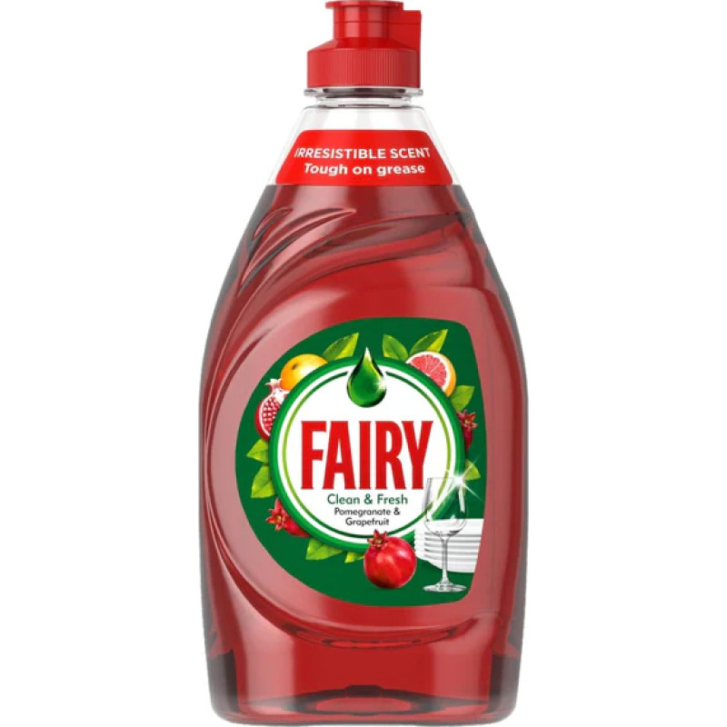 Fairy šķidrais trauku mazgāšanas līdzeklis ar granātābolu un greipfrūtu smaržu 320ml