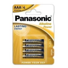 Panasonic AAA alkaline baterijas 4x