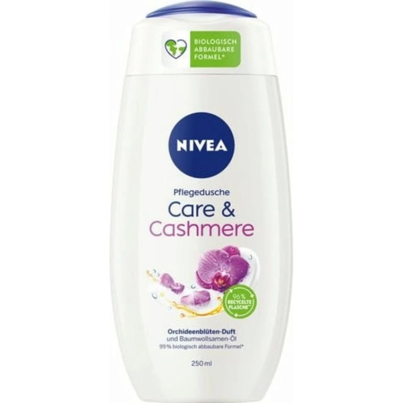 NIVEA Cashmere dušas želeja ar kokvilnas sēklu eļļu un vitamīnu C+E 250ml