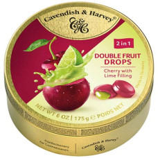 C&H Double Fruits dragees with cherries and lime 175g