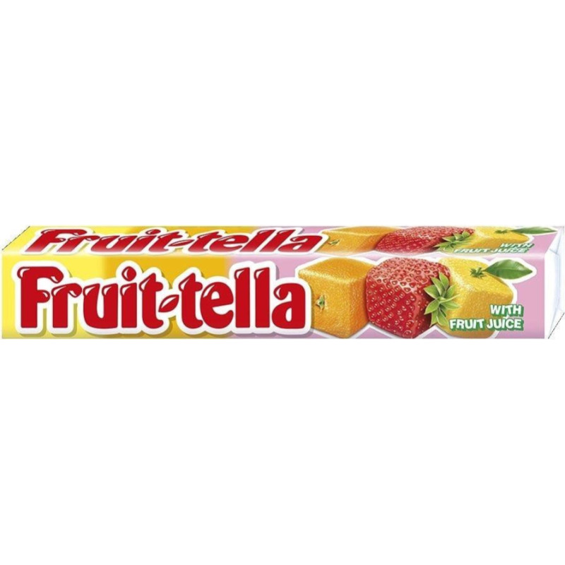 Fruit-tella īrisi ar vasaras augļu garšu 41g