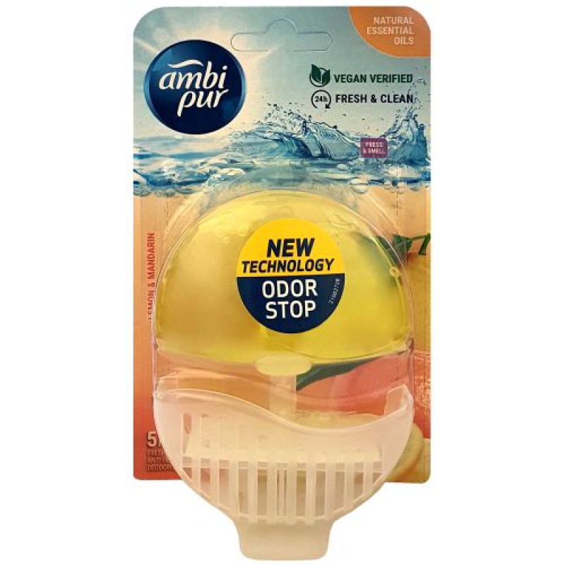 Ambi Pur Lemon Mandarin toilet flush block 55ml