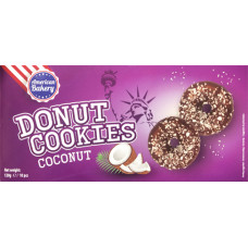 American Bakery Donut Cookies cepumi ar kokosriekstiem 120g