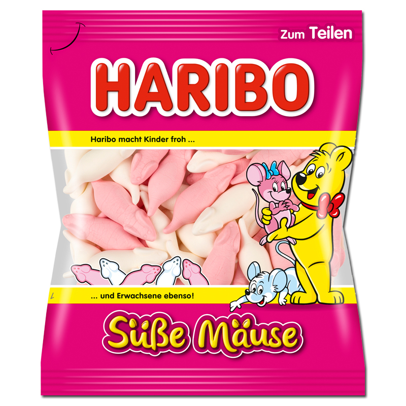 Haribo Susse Mause želejas konfektes 175g