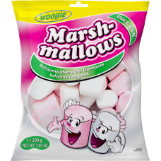 Woogie Pink and White marshmallows 200g