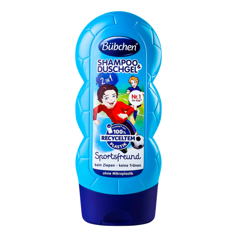 Bubchen Sportsfreund dušas želeja un šampūns 2in1, 230ml