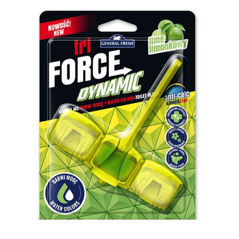 Force toilet flush block with lemon scent 45g