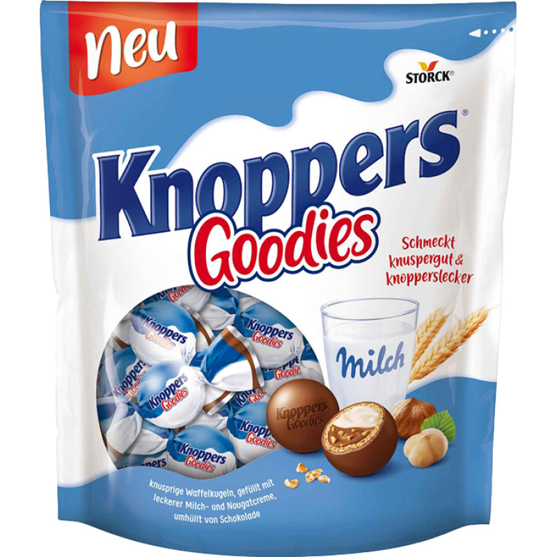 KNOPPERS Goodies šokolādes konfektes 180g