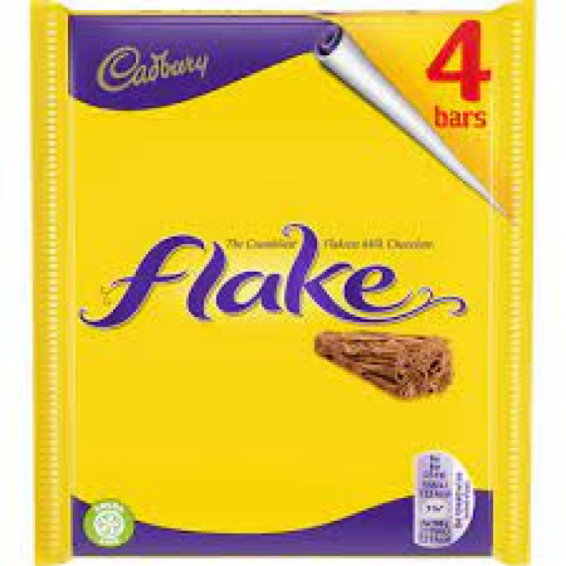 CADBURY Flake šokolādes batoniņi (4) 80g